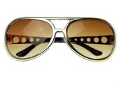 Gafas de sol grandes Elvis King Of Rock Rock Roll Tcb Aviator Tw