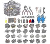 Kit de herramientas para hacer joyas - 2456 piezas de kit para hacer joyas