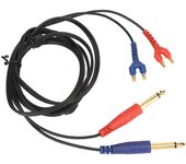 TDH39 Audiómetro Cable de auriculares Cabeza recta Transmisión estable Cable de auriculares de conducción de aire