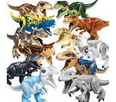 Figuras De Dinosaurios Indominus T Rex Bloques Juguetes Bloque De Dinosaurio Grande, Cumpleaños De Los Niños Naranja Tyrannosaurus rex