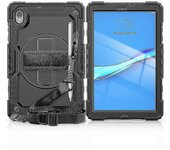 Funda para tableta para Lenovo Tab M10 Hd (2nd Gen)10.1 "2020 Tb-306x (f) Cubierta con protector de pantalla incorporado de 360 grados Negro