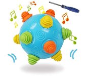 Lertenys Juguetes de pelota para mover y gatear para niños, juguetes de pelota de aprendizaje sensorial que rebotan Regalo ideal para bebés, niños ...