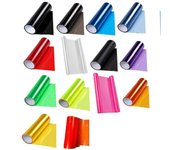 Car Light Tint Film Set - Luz trasera del faro y luz de freno Kit de envoltura de vinilo Cubierta adhesiva translúcida rojo anaranjado 30CM*60CM