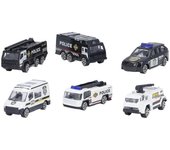 Juego de coches SWAT 1:64 Juguetes educativos portátiles para niños de metal aleado Fundición a presión Coche SWAT Vehículos de policía Conjunto de...