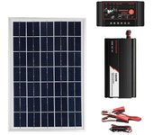 Panel solar de 1000w más sistema inversor 220v Carga de la red eléctrica doméstica Dual USB con soplador de enchufe