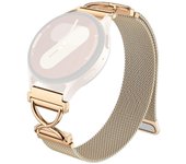 Para Garmin Vivomove Luxe GarminMove Luxe Reloj magnético de acero inoxidable galvanizado con banda milanesa  Multicolor Rose Gold