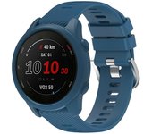 Para Garmin Forerunner 255/Forerunner 265 Correa de silicona de textura cruzada con funda de reloj Multicolor Style D