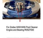 Piezas de repuesto para limpiafondos Zodiac MX8/MX6 con cojinete de R0527000 de oruga de neumáticos R0526100 y cepillo de fregar R0714400