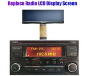 Reproductor de CD Radio Pantalla LCD para Nissan Juke Qashqai X-Trail Frontier Note Navara Suzuki Equator as shown