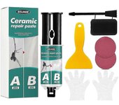 Pasta De Reparación, Kit De Reparación De Bañera Blanco, Kit De Repintado De Grietas De Bañera, Kit De Reparación De Fregaderos Y Ducha De Azulejos...