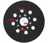 Paquete de 2 almohadillas lijadoras de repuesto de 5 pulgadas y 8 orificios, compatibles con Bosch GEX 125-1 AE, PEX 220 A, PEX 220 AE
