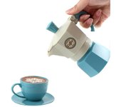 Modelo clásico Juego de café Moka para la cocina de la olla Express Juguete de cocina Chica Favorita-hao Moka pot