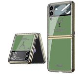 Samsung Z Flip 3 Pantalla plegable Resistente a los arañazos Espejo Duro Casematcha Verde