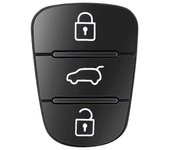 Carcasa de la llave de la almohadilla de goma de 3 botones de repuesto para Hyundai IX35 i30 Accent Kia K2 K5 Rio Flip Cubierta de la caja del llav...