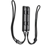 2 PCS Correa de muñeca izquierda y derecha para Joy Pad Con Controller Gamepad Cuerda de mano Juegos Accesorios Joy Negro