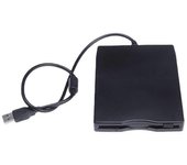 Unidad de disquete externa USB Unidad de disquete móvil Unidad de disquete de 3,5 pulgadas 1,44 M Ordenador USB móvil Negro
