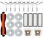 Para Xiaomi Robot Vacuum X20 + / X20 Plus Aspiradora Kit de accesorios Cepillo lateral principal Filtro Hepa Paño de fregona Bolsas para el polvo C...