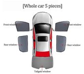 Exquisita para Lexus Ux 250h 200 ux200 2018 2019 2020 2021 Parasol magnético para coche Parabrisas delantero Cortina de malla Ventana lateral del b...
