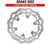 Disco de freno de la motocicleta de acero para BMW F650 1993-2000 F650cs Scarver 2000-2007 F650gs 1999-2007 F650st Strada 1997-2000