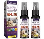 Bitter Apple Spray Para Perros Anti-masticación, Pet Bitter Stop Chewing Spray Desterrar Perro Rascando Sofá Masticando Patas De Mesa Y Silla 2pcs
