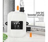 Bomba de aumento de presión de agua para el hogar 24V Ducha automática Aumento de presión de agua Recirculación de agua