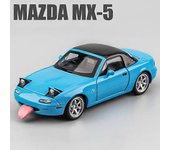 1:32 Mazda MX5 MX-5 Mazda RX7 Aleación Modelo de coche de juguete fundido a presión Sonido y luz Tirar hacia atrás Juguetes para niños Coleccionabl...