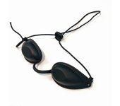 2 piezas gafas de seguridad parche ocular rojo luz azul ojo proteger parche ocular para pacientes en Ipl, UV, infrarrojo Led terapia de luz (negro)