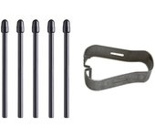 Puntas táctiles de punta de lápiz óptico con clip de metal para bolígrafo Kindle Scribe Write Stylus Negro