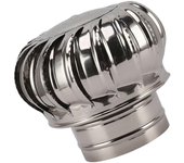 Tapa de ventilador giratoria de chimenea Tapa de chimenea anti corriente descendente de acero inoxidable con abrazadera engrosada tipo 150 Yalo