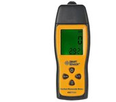 SMART SENSOR Medidor de monóxido de carbono portátil con probador de gas CO de alta precisión Monitor Medidor de detector Pantalla LCD Alarma de lu...