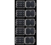 Tarjeta de memoria SD SDHC estándar transparente de plástico de 5 piezas para caja de soporte de caja Storag
