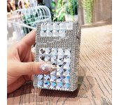 Mujeres Diamond Cigarette Case Box Cover Tobacco Pouch Box Holder Lady Shining Lighter Cigarette Box Cigarrillo Smoking Box Gift Transparente