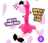 Talking Flamingo Repite Lo Que Dices Torciendo Juguete Interactivo Interactivo Animado Hablando Peluche Amigo Regalo Para Niños Pequeños Cumpleaños...