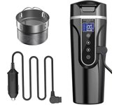 Hervidor de coche, 12V / 24V Hervidor eléctrico del coche taza de agua caliente para coche / camión / viaje, hervidor eléctrico portátil de coche c...