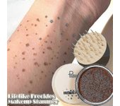 Qin Kit de pecas sintéticas resistente al agua Estampador de pecas falso realista Azul fresco