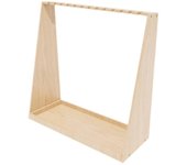 Soporte de almacenamiento para palos de golf, estante de madera grande para palos de golf para interiores y exteriores Color de la madera 83.2cmx80...