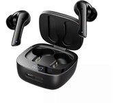 Groovz True Wireless Earbuds, 2024 Nuevos auriculares inalámbricos con reducción de ruido en el oído Cancelación de ruido de llamadas Black
