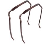 2pcs Curly Thick Hair Medium Headband, Invisible Hair Hoop, herramienta de fijación de peinado para cabello rizado, cabello grueso negro