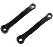Manivela de bicicleta estática de 152 mm izquierda y derecha Accesorios para bicicletas de fitness Piezas de bicicleta de ciclismo indoor Negro