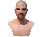 Látex Man Face Cover Disfraz Masculino Cosplay Halloween Party Prop D