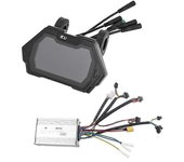 Controlador de 48V 25A y tablero de instrumentos con pantalla LCD para el scooter eléctrico KuKirin M5 Pro / G2 Max / G3 Medidor digital TMF13 de 4...