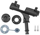 Soporte de caña de pescar para kayak Kit de ajuste universal Ajuste de 360 grados Canoa Barco de pesca de calado Powerlock Negro