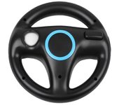 Controlador de dirección de juego Círculo de rodamiento de juego duradero para el control remoto de Wii Negro
