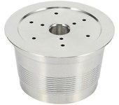 Compatible para Caffitaly Cafetera Cafetera Acero inoxidable Cápsula recargable reutilizable para Caffi