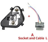 Heedy Zócalo del soporte del soporte de la luz trasera del conector de la bombilla trasera de la placa de la lámpara de freno para BMW Serie 3 316 ...