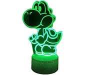 Heyone Luz nocturna 3d, regalo de iluminación navideña de 16 colores Juguetes con control remoto táctil RGB Lámpara de escritorio Super Mario para ...