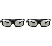 2 piezas dlp-link active shutter 3d glass gl1800 gafas recargables para proyector 3D R20 R19 R15 P12 R9 R7 Negro