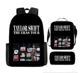 Mochila escolar estampada Taylor Swift Mochila para niños o bandolera o estuche de lápices o juego de 3 piezas para niños BBS30 Pencil Case