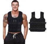 Chaleco de pesas de ejercicio ajustable de 30 kg para boxeo, carrera y entrenamiento con pesas