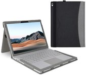 Estuche de cuero para MicroSoft Surface Book 3 / 2 / 1 13.5 pulgadas Gris